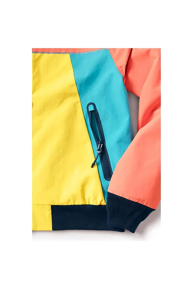 Lands039 End Coats and Jackets Men Lightweight Colorblock Squall Jacket Papaya Orange Lands039 End Coats and Jackets Men Lightweight Colorblock Squall Jacket Papaya Orange
