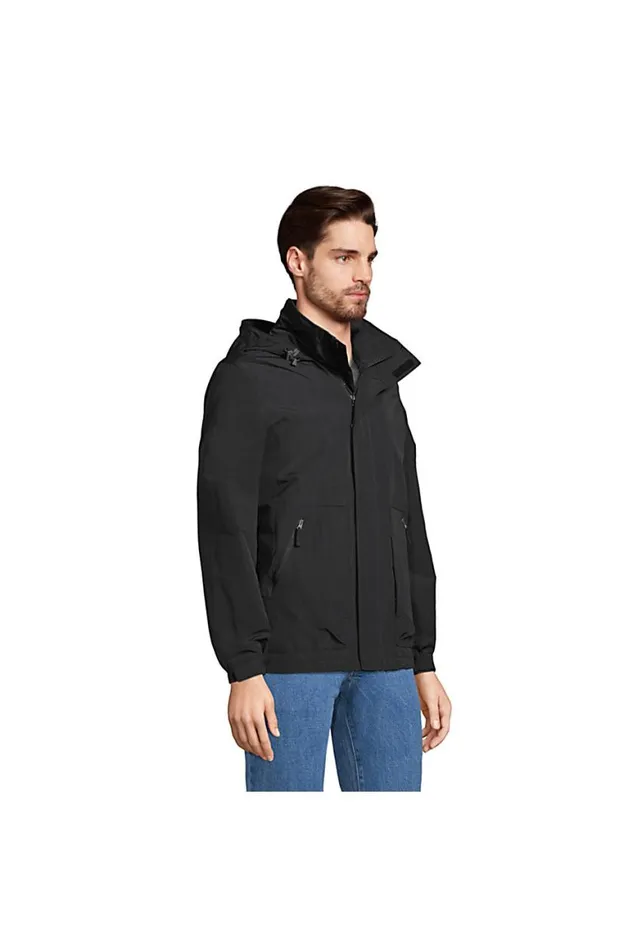 Lands039 End Coats and Jackets Men Outrigger Fleece Lined Jacket Black Lands039 End Coats and Jackets Men Outrigger Fleece Lined Jacket Black