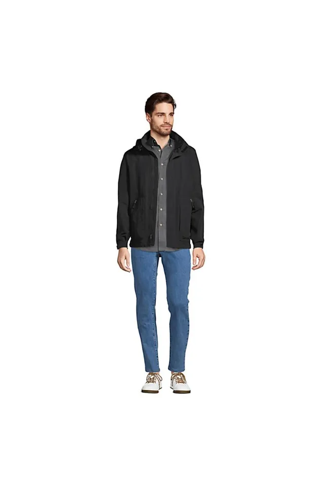 Lands039 End Coats and Jackets Men Outrigger Fleece Lined Jacket Black Lands039 End Coats and Jackets Men Outrigger Fleece Lined Jacket Black