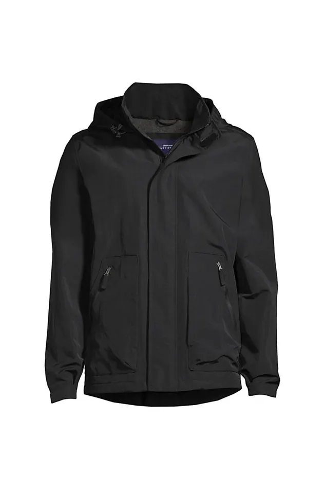 Lands039 End Coats and Jackets Men Outrigger Fleece Lined Jacket Black Lands039 End Coats and Jackets Men Outrigger Fleece Lined Jacket Black