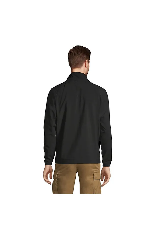 Lands039 End Coats and Jackets Men Soft Shell Jacket Black