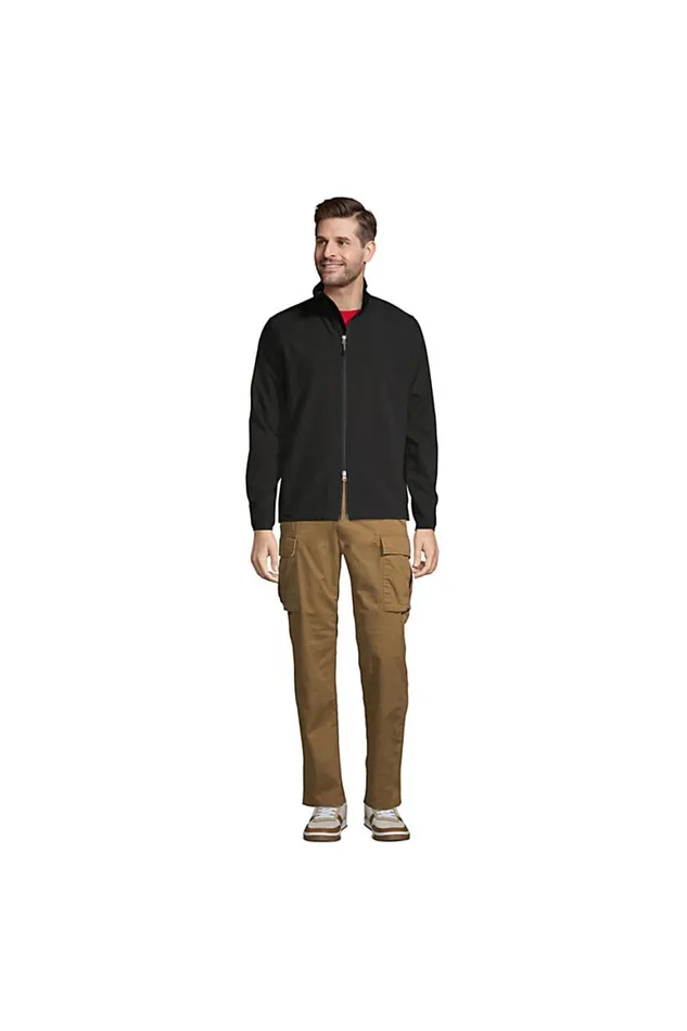 Lands039 End Coats and Jackets Men Soft Shell Jacket Black