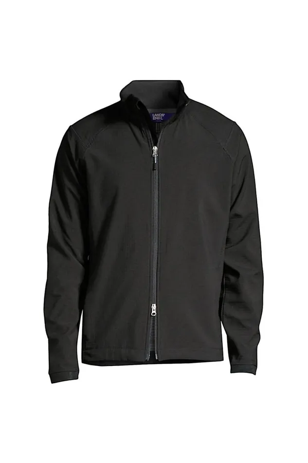 Lands039 End Coats and Jackets Men Soft Shell Jacket Black