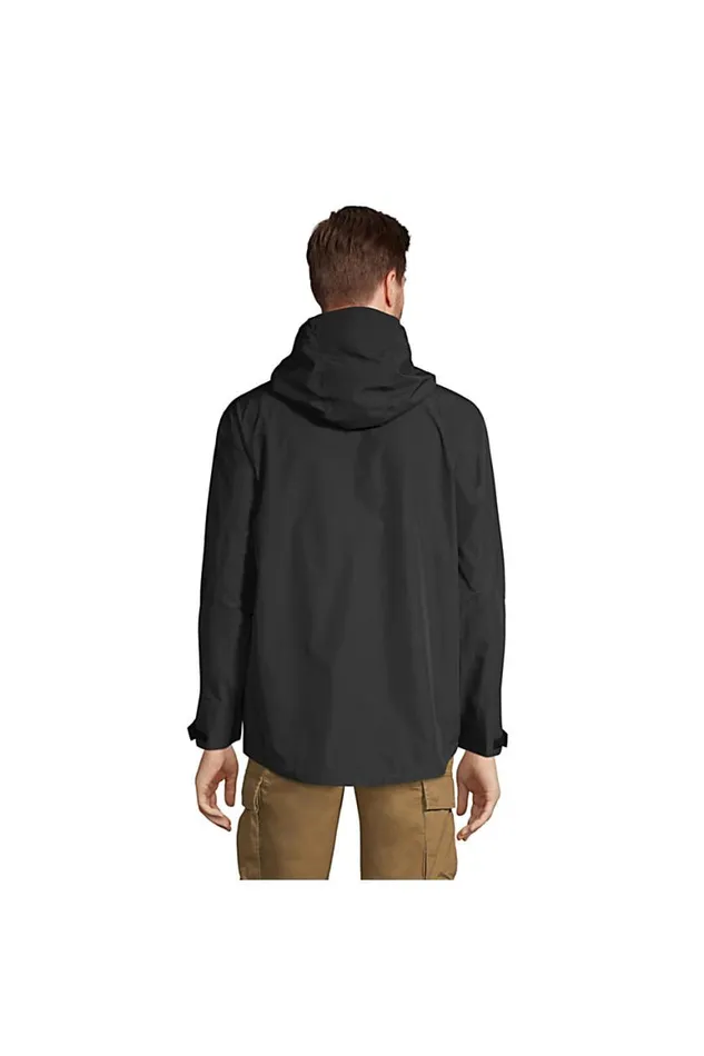 Lands039 End Coats and Jackets Men Waterproof Rain Jacket Black Lands039 End Coats and Jackets Men Waterproof Rain Jacket Black