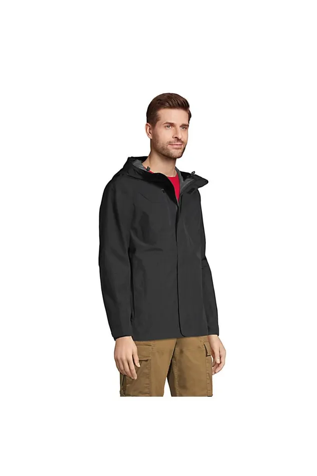 Lands039 End Coats and Jackets Men Waterproof Rain Jacket Black Lands039 End Coats and Jackets Men Waterproof Rain Jacket Black