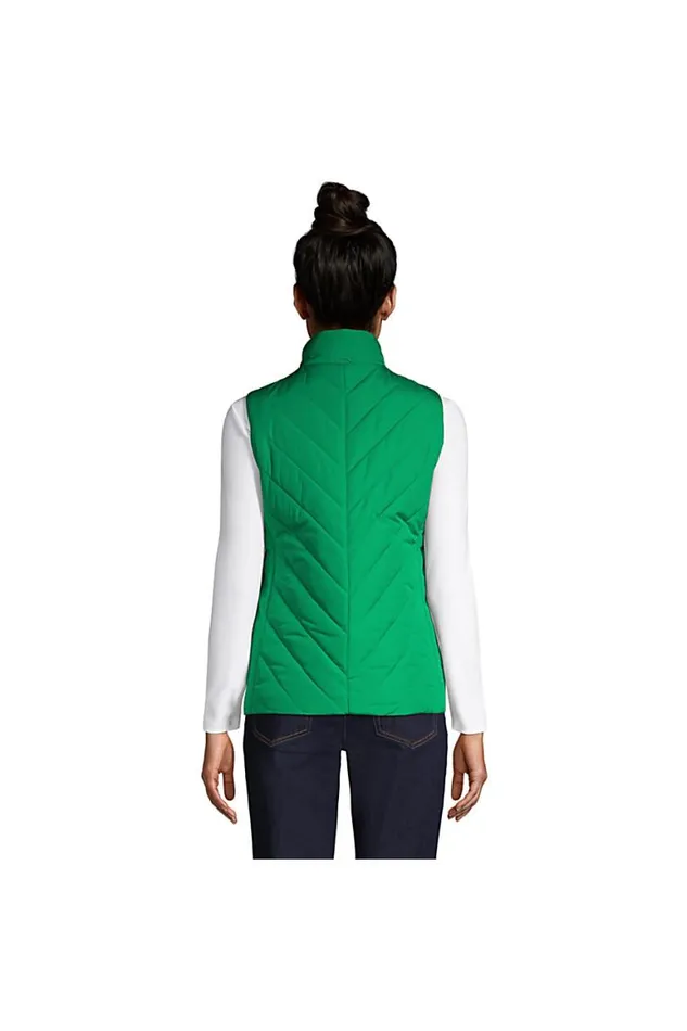 Lands039 End Coats and Jackets Women Insulated Vest Vibrant Clover Lands039 End Coats and Jackets Women Insulated Vest Vibrant Clover