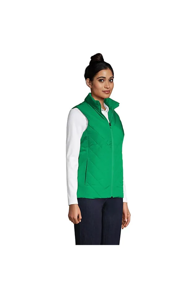 Lands039 End Coats and Jackets Women Insulated Vest Vibrant Clover Lands039 End Coats and Jackets Women Insulated Vest Vibrant Clover