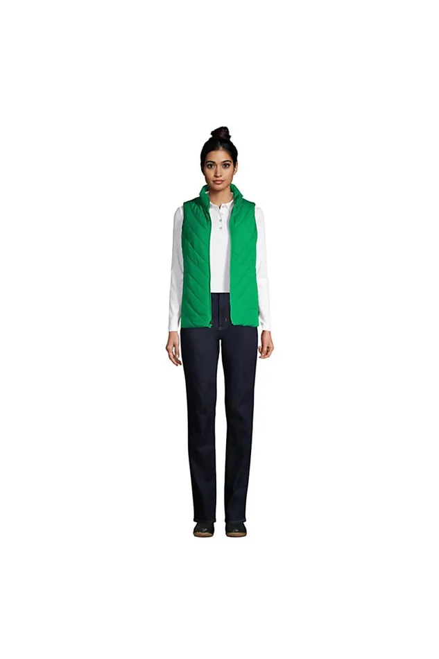 Lands039 End Coats and Jackets Women Insulated Vest Vibrant Clover Lands039 End Coats and Jackets Women Insulated Vest Vibrant Clover