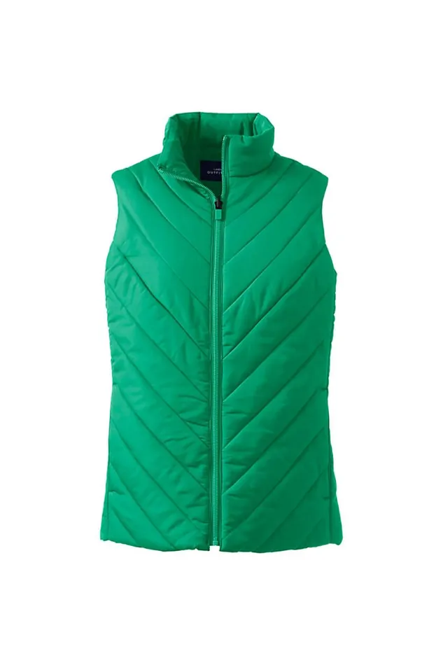 Lands039 End Coats and Jackets Women Insulated Vest Vibrant Clover Lands039 End Coats and Jackets Women Insulated Vest Vibrant Clover