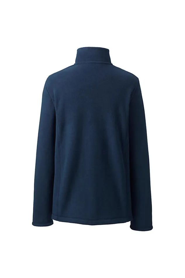 Lands039 End Coats and Jackets Women Magnetic Zipper Midweight Fleece Jacket Classic Navy Lands039 End Coats and Jackets Women Magnetic Zipper Midweight Fleece Jacket Classic Navy