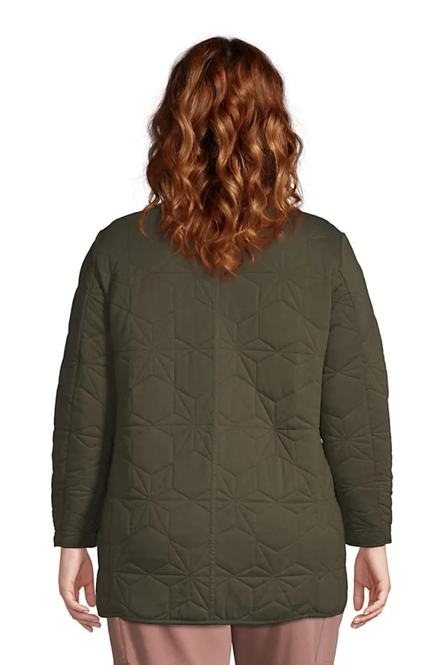 Lands039 End Coats and Jackets Women Plus Size Insulated Cotton Long Jacket Forest Moss Lands039 End Coats and Jackets Women Plus Size Insulated Cotton Long Jacket Forest Moss