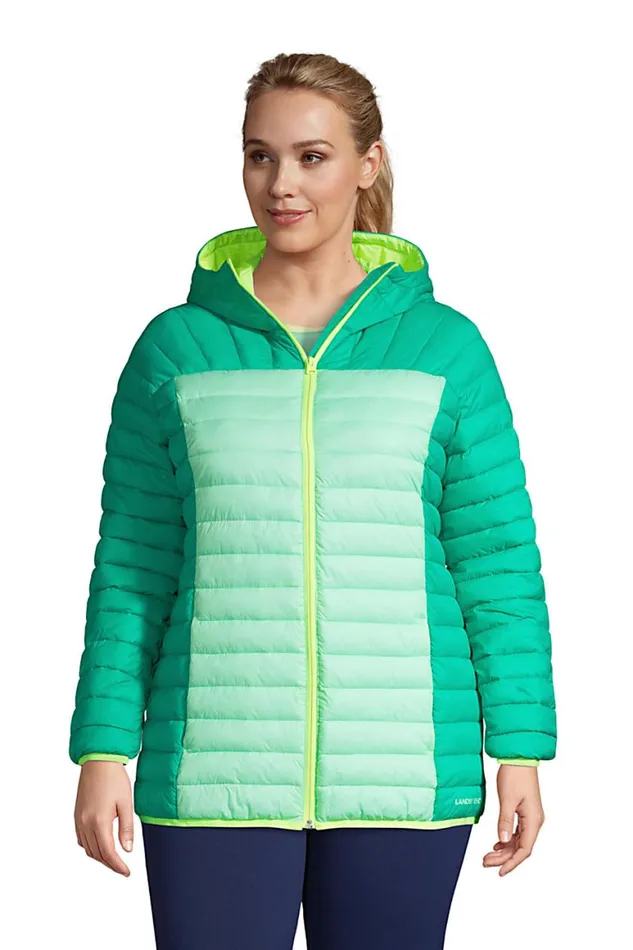 Lands039 End Coats and Jackets Women Plus Size Recycled Thermoplume Hooded Jacket Global Green Lands039 End Coats and Jackets Women Plus Size Recycled Thermoplume Hooded Jacket Global Green
