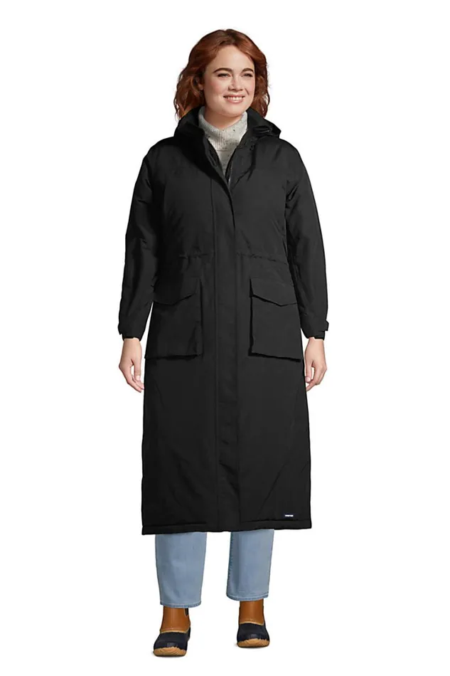 Lands039 End Coats and Jackets Women Plus Size Squall Waterproof Insulated Winter Stadium Coat With Hood Black Lands039 End Coats and Jackets Women Plus Size Squall Waterproof Insulated Winter Stadium Coat With Hood Black