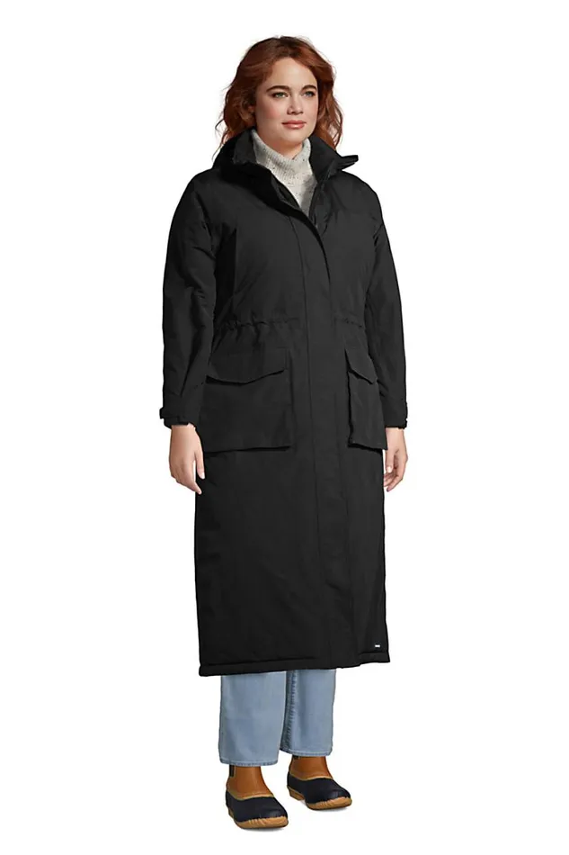 Lands039 End Coats and Jackets Women Plus Size Squall Waterproof Insulated Winter Stadium Coat With Hood Black Lands039 End Coats and Jackets Women Plus Size Squall Waterproof Insulated Winter Stadium Coat With Hood Black