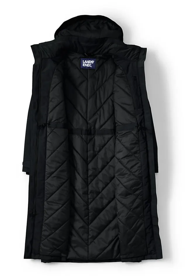 Lands039 End Coats and Jackets Women Plus Size Squall Waterproof Insulated Winter Stadium Coat With Hood Black Lands039 End Coats and Jackets Women Plus Size Squall Waterproof Insulated Winter Stadium Coat With Hood Black