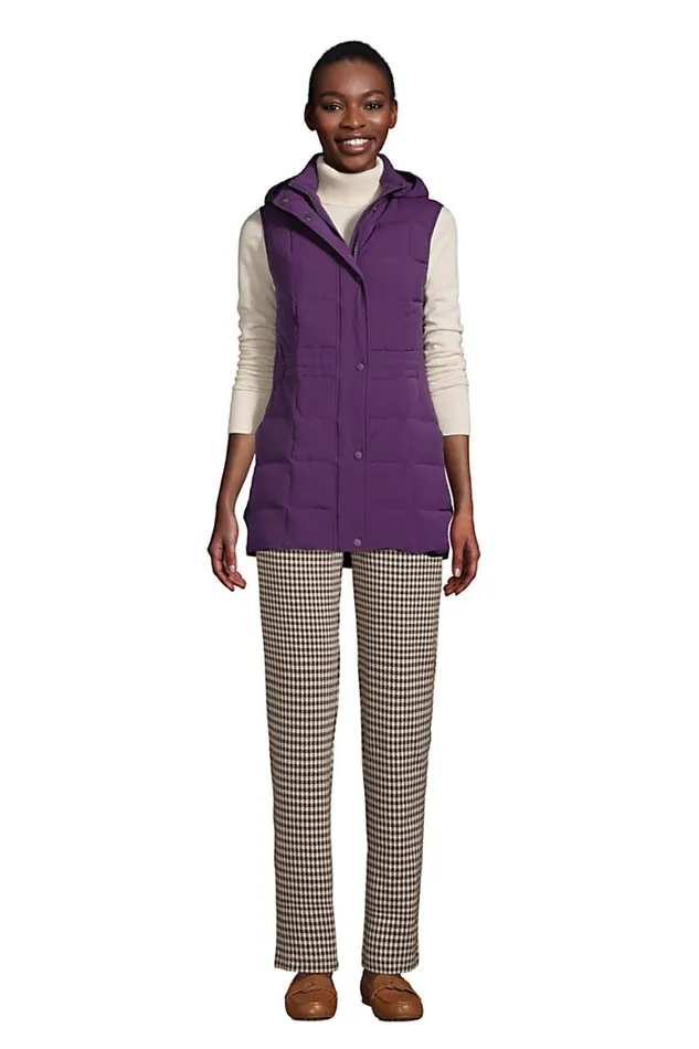 Lands039 End Coats and Jackets Women Quilted Stretch Down Vest Blackberry Lands039 End Coats and Jackets Women Quilted Stretch Down Vest Blackberry