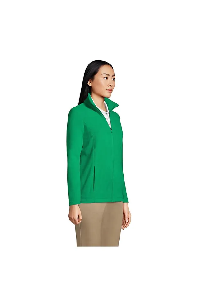 Lands039 End Coats and Jackets Women Thermacheck 100 Fleece Jacket Vibrant Clover Lands039 End Coats and Jackets Women Thermacheck 100 Fleece Jacket Vibrant Clover