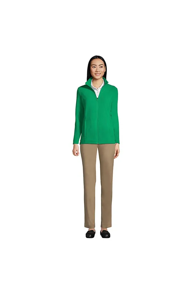 Lands039 End Coats and Jackets Women Thermacheck 100 Fleece Jacket Vibrant Clover Lands039 End Coats and Jackets Women Thermacheck 100 Fleece Jacket Vibrant Clover