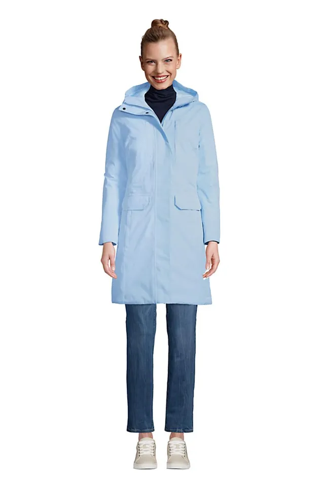 Lands039 End Coats and Jackets Women Waterproof Primaloft Insulated Raincoat Soft Blue Haze Lands039 End Coats and Jackets Women Waterproof Primaloft Insulated Raincoat Soft Blue Haze