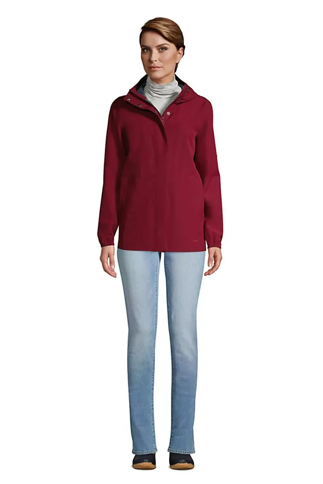 Lands039 End Coats and Jackets Women Waterproof Rain Jacket Rich Burgundy Lands039 End Coats and Jackets Women Waterproof Rain Jacket Rich Burgundy