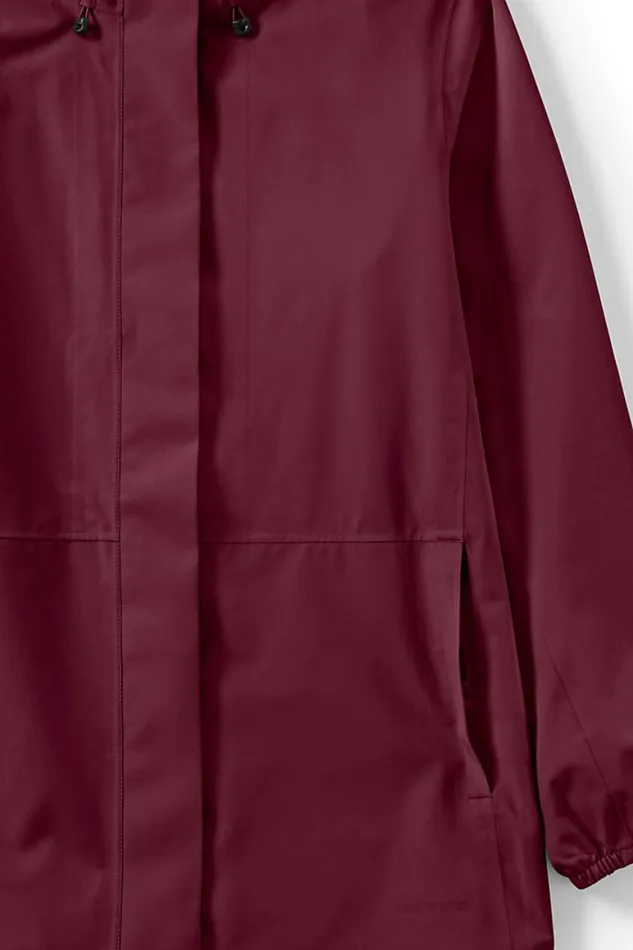 Lands039 End Coats and Jackets Women Waterproof Rain Jacket Rich Burgundy Lands039 End Coats and Jackets Women Waterproof Rain Jacket Rich Burgundy
