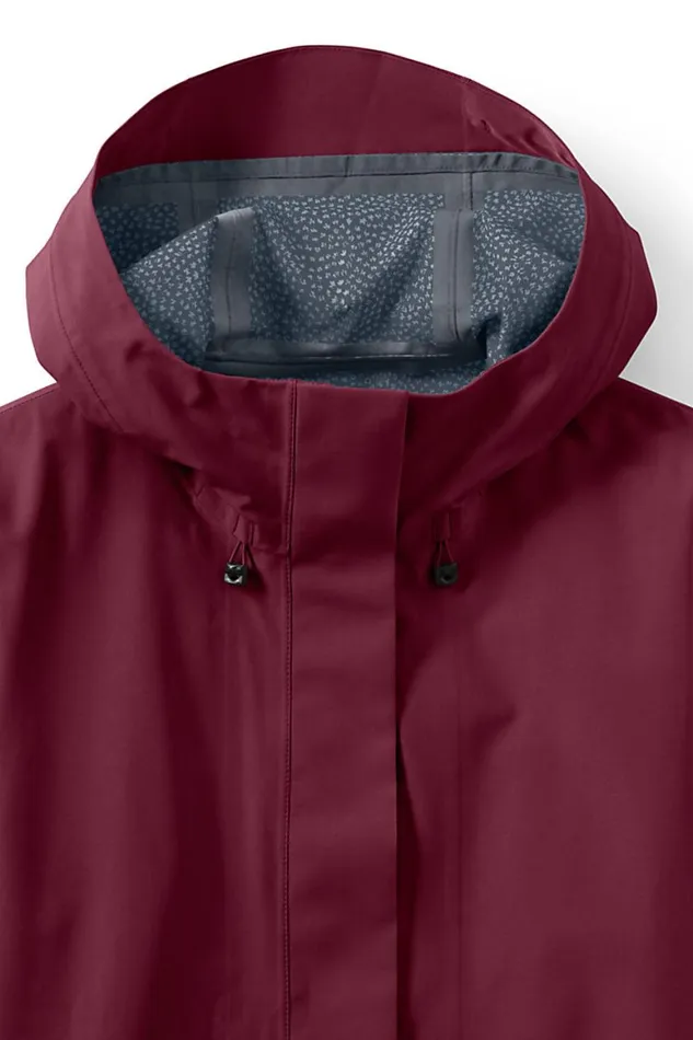Lands039 End Coats and Jackets Women Waterproof Rain Jacket Rich Burgundy Lands039 End Coats and Jackets Women Waterproof Rain Jacket Rich Burgundy