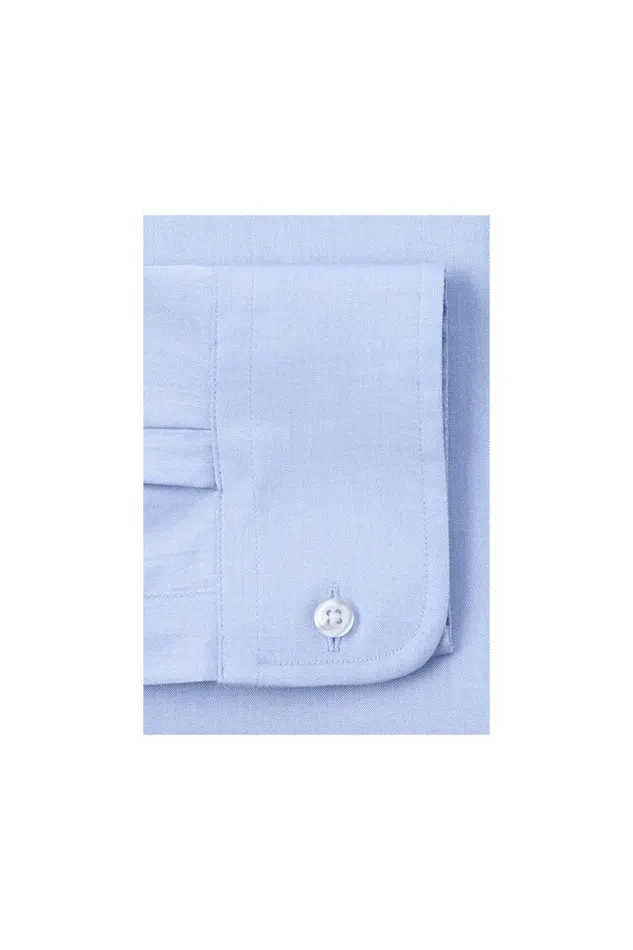 Lands039 End Dress Shirts Men Big Long Sleeve Straight Collar Solid No Iron Pinpoint Blue Lands039 End Dress Shirts Men Big Long Sleeve Straight Collar Solid No Iron Pinpoint Blue