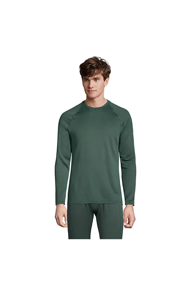 Lands039 End Fleece Men Crew Neck Expedition Thermaskin Long Underwear Deep Woodland Green Lands039 End Fleece Men Crew Neck Expedition Thermaskin Long Underwear Deep Woodland Green
