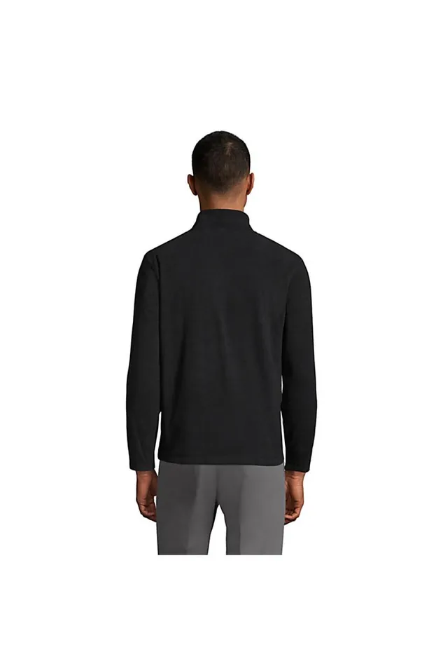 Lands039 End Fleece Men Fullzip Midweight Fleece Jacket Black Lands039 End Fleece Men Fullzip Midweight Fleece Jacket Black