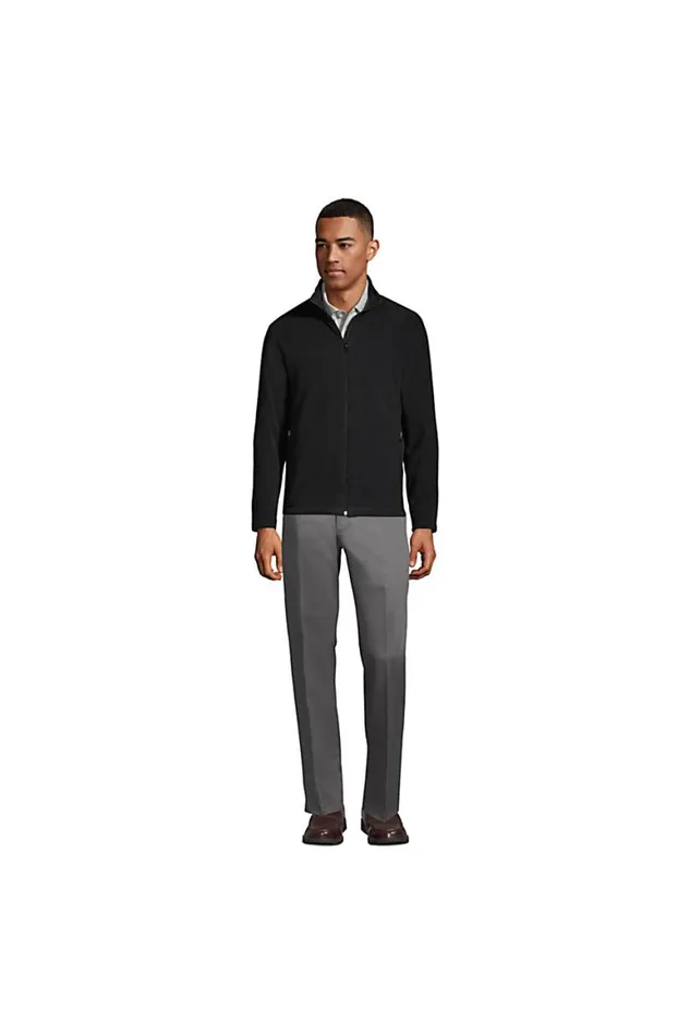 Lands039 End Fleece Men Fullzip Midweight Fleece Jacket Black Lands039 End Fleece Men Fullzip Midweight Fleece Jacket Black