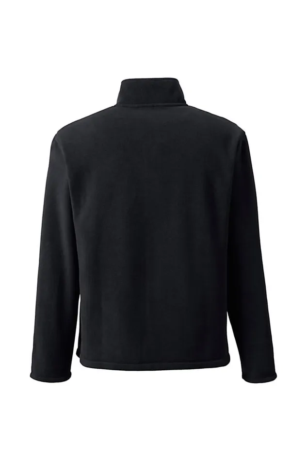 Lands039 End Fleece Men Fullzip Midweight Fleece Jacket Black Lands039 End Fleece Men Fullzip Midweight Fleece Jacket Black