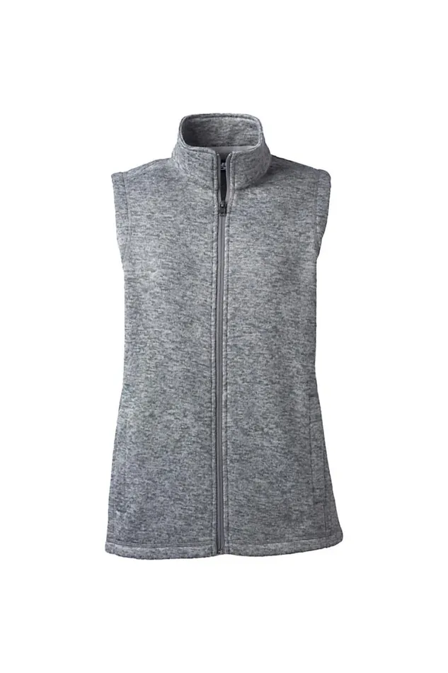 Lands039 End Fleece Women Plus Size Sweater Fleece Vest Arctic Gray Heather Lands039 End Fleece Women Plus Size Sweater Fleece Vest Arctic Gray Heather