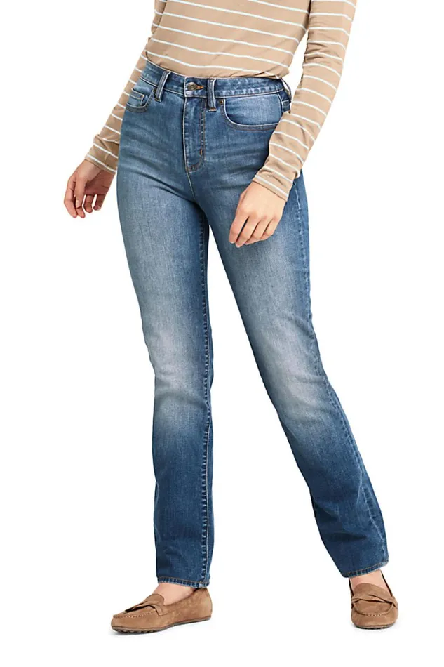 Lands039 End Jeans Women Curvy Mid Rise Straight Leg Jeans 8211 Blue Deepest Indigo Lands039 End Jeans Women Curvy Mid Rise Straight Leg Jeans 8211 Blue Deepest Indigo