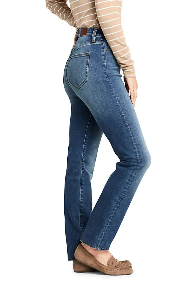 Lands039 End Jeans Women Curvy Mid Rise Straight Leg Jeans 8211 Blue Deepest Indigo Lands039 End Jeans Women Curvy Mid Rise Straight Leg Jeans 8211 Blue Deepest Indigo