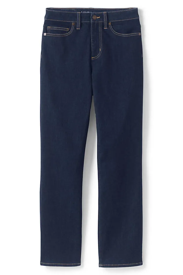 Lands039 End Jeans Women Curvy Mid Rise Straight Leg Jeans 8211 Blue Deepest Indigo Lands039 End Jeans Women Curvy Mid Rise Straight Leg Jeans 8211 Blue Deepest Indigo
