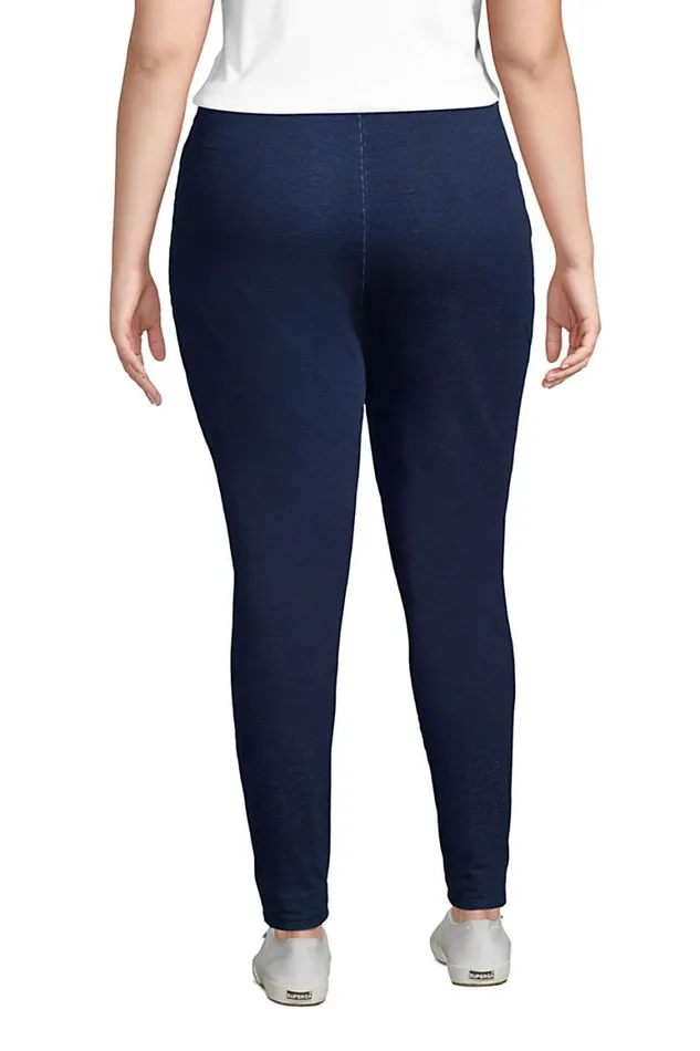 Lands039 End Jeans Women Plus Size Starfish Mid Rise Knit Jean Leggings Indigo Lands039 End Jeans Women Plus Size Starfish Mid Rise Knit Jean Leggings Indigo