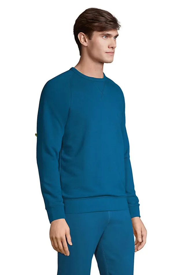 Lands039 End Knit Tops and Tees Men Big And Tall French Terry Crewneck Sweatshirt Mauve Quartz Lands039 End Knit Tops and Tees Men Big And Tall French Terry Crewneck Sweatshirt Mauve Quartz
