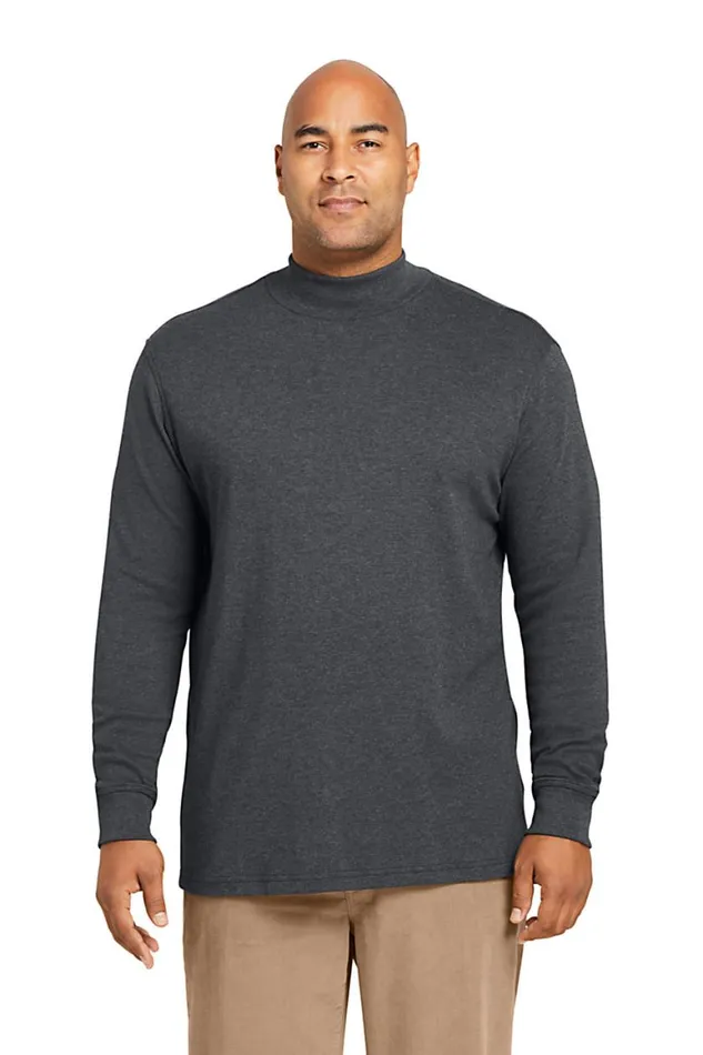 Lands039 End Knit Tops and Tees Men Big And Tall Super Soft Supima Mock Turtleneck Radiant Navy Lands039 End Knit Tops and Tees Men Big And Tall Super Soft Supima Mock Turtleneck Radiant Navy