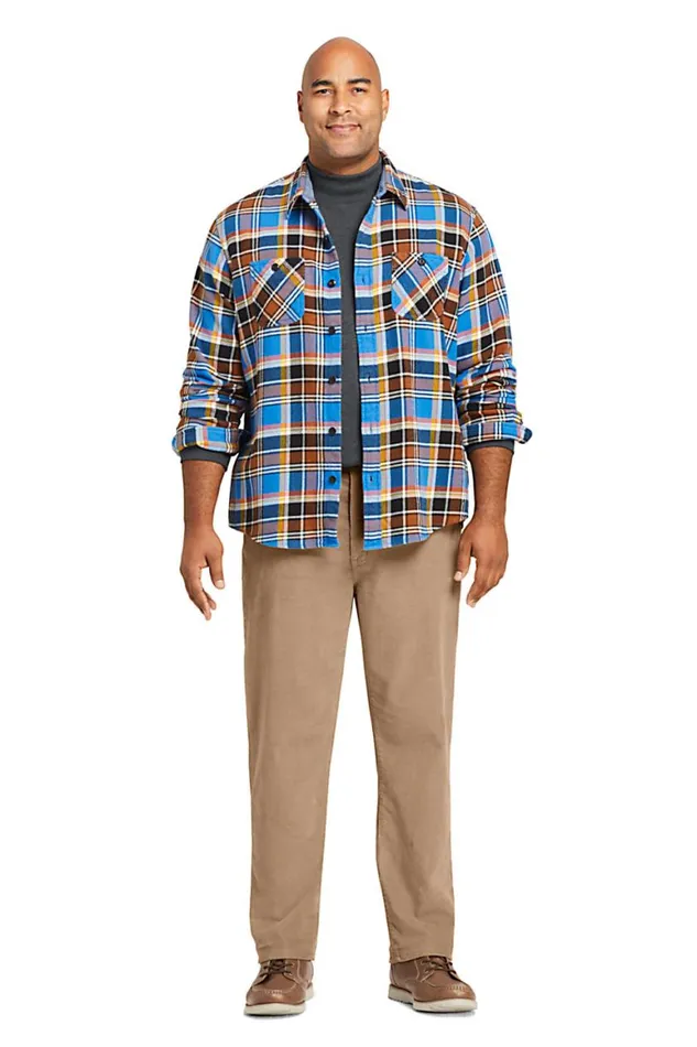 Lands039 End Knit Tops and Tees Men Big And Tall Super Soft Supima Mock Turtleneck Radiant Navy