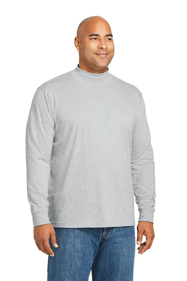 Lands039 End Knit Tops and Tees Men Big Supert Mock Turtleneck Radiant Navy Lands039 End Knit Tops and Tees Men Big Supert Mock Turtleneck Radiant Navy