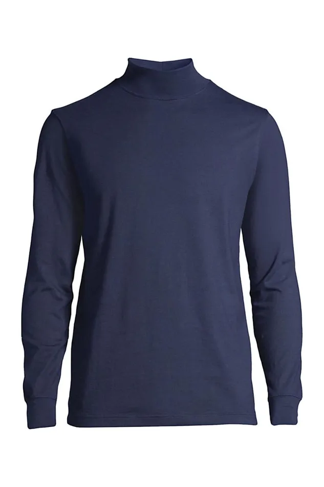 Lands039 End Knit Tops and Tees Men Big Supert Mock Turtleneck Radiant Navy Lands039 End Knit Tops and Tees Men Big Supert Mock Turtleneck Radiant Navy