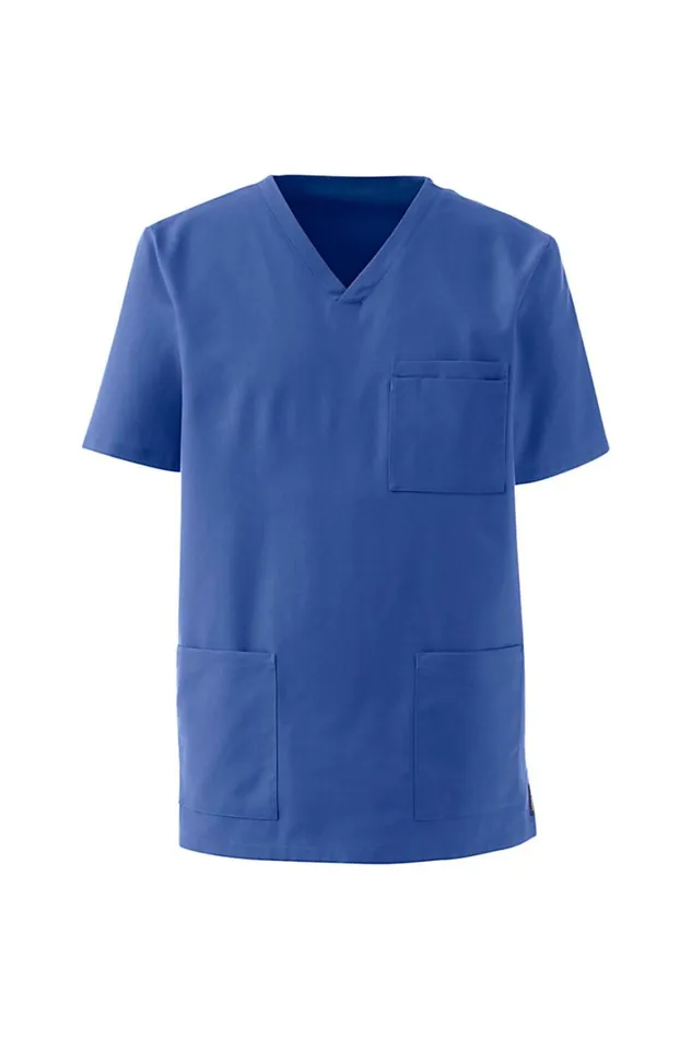 Lands039 End Knit Tops and Tees Men Scrub Top Dark Cobalt Blue Lands039 End Knit Tops and Tees Men Scrub Top Dark Cobalt Blue