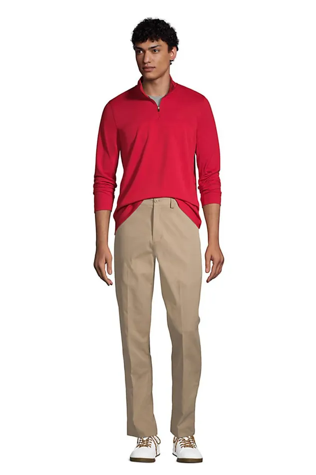 Lands039 End Knit Tops and Tees Men Textured Quarter Zip Pullover Rich Red Lands039 End Knit Tops and Tees Men Textured Quarter Zip Pullover Rich Red