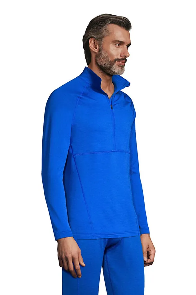 Lands039 End Long Underwear Men Expedition Baselayer Half Zip Royal Cobalt Lands039 End Long Underwear Men Expedition Baselayer Half Zip Royal Cobalt