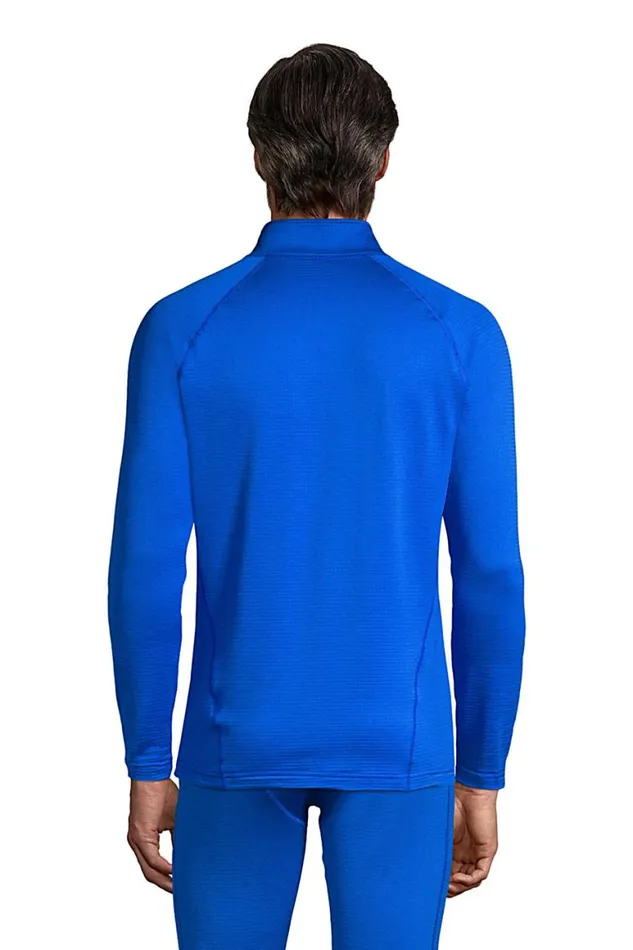 Lands039 End Long Underwear Men Expedition Baselayer Half Zip Royal Cobalt Lands039 End Long Underwear Men Expedition Baselayer Half Zip Royal Cobalt