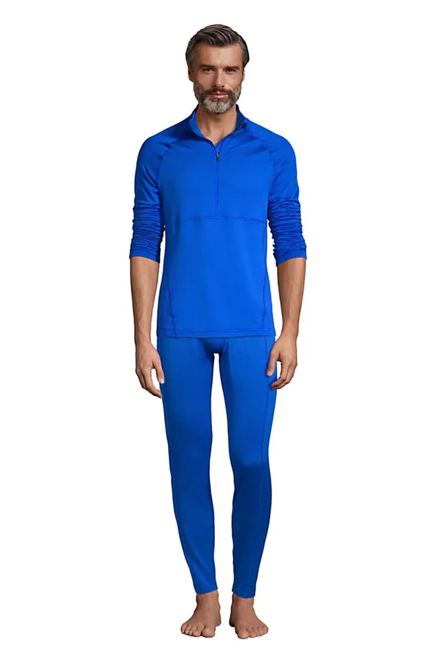 Lands039 End Long Underwear Men Expedition Baselayer Half Zip Royal Cobalt Lands039 End Long Underwear Men Expedition Baselayer Half Zip Royal Cobalt