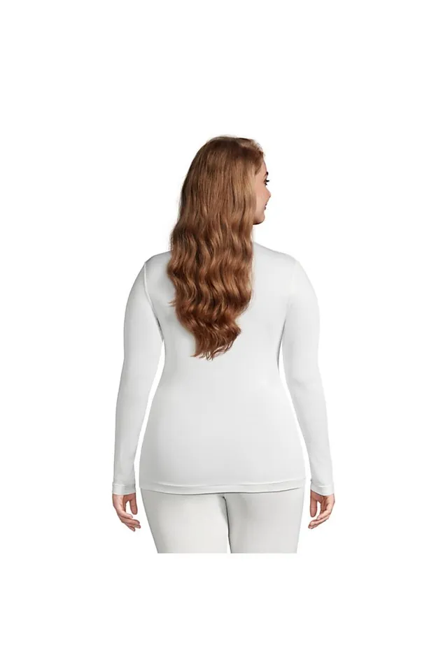 Lands039 End Long Underwear Women Plus Size Natural Thermaskin Merino Wool Thermal Long Underwear Base Layer Turtleneck Top Ivory Lands039 End Long Underwear Women Plus Size Natural Thermaskin Merino Wool Thermal Long Underwear Base Layer Turtleneck Top Ivory