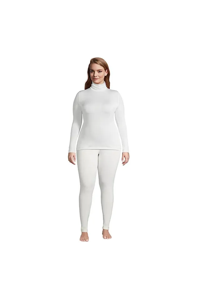 Lands039 End Long Underwear Women Plus Size Natural Thermaskin Merino Wool Thermal Long Underwear Base Layer Turtleneck Top Ivory Lands039 End Long Underwear Women Plus Size Natural Thermaskin Merino Wool Thermal Long Underwear Base Layer Turtleneck Top Ivory
