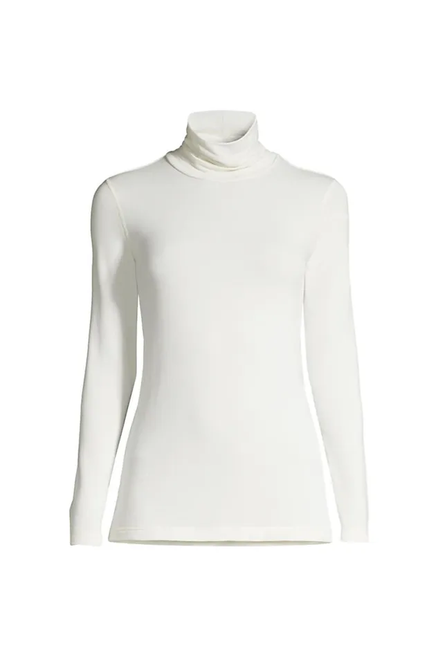 Lands039 End Long Underwear Women Plus Size Natural Thermaskin Merino Wool Thermal Long Underwear Base Layer Turtleneck Top Ivory Lands039 End Long Underwear Women Plus Size Natural Thermaskin Merino Wool Thermal Long Underwear Base Layer Turtleneck Top Ivory