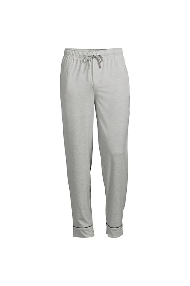 Lands039 End Pajamas and Robes Men Big And Tall Brush Back Knit Pajama Pants Gray Heather Lands039 End Pajamas and Robes Men Big And Tall Brush Back Knit Pajama Pants Gray Heather
